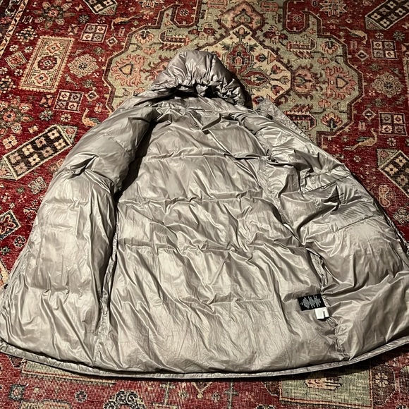 Simons metallic puffer parka - Picture 9 of 12